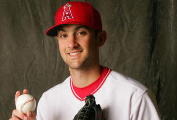 TEMPE, AZ - FEBRUARY 22:  Pitch Nick Adenhart #90 of the Los Angeles Angels of Anaheim poses during Photo Day on February 22, 2007 at Tempe Diablo Stadium in Tempe Arizona.  (Photo by Stephen Dunn/Getty Images)