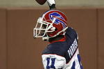 DETROIT - OCTOBER 10:  Roscoe Parrish #11 of the  Buffalo Bills celebrates a second quater touchdown against the Detroit Lions on October 15, 2006 at Ford Field in Detroit, Michigan.  (Photo by Gregory Shamus/Getty Images)