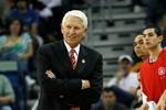NEW ORLEANS - MARCH 16:  Head coach Lute Olson of the Arizona Wildcats walks the sidelines during the first half against the Purdue Boilermakers in round one of the NCAA Men's Basketball Tournament at the New Orleans Arena on March 16, 2007 in New Orleans, Louisiana.  (Photo by Chris Graythen/Getty Images)