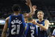 SACRAMENTO, CA - NOVEMBER 29:  Dirk Nowitzki #41 of the Dallas Mavericks celebrates with teammates Antoine Wright #21 and Jason Kidd #2 against the Sacramento Kings during an NBA game on November 29, 2008 at ARCO Arena in Sacramento, California. NOTE TO USER: User expressly acknowledges and agrees that, by downloading and/or using this Photograph, user is consenting to the terms and conditions of the Getty Images License Agreement.  (Photo by Jed Jacobsohn/Getty Images)