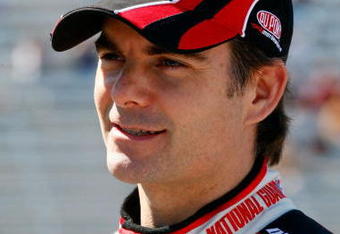 FORT WORTH, TX - APRIL 03:  Jeff Gordon, driver of the #24 DuPont Chevrolet, stands on the grid during qualifying for the NASCAR Sprint Cup Series Samsung 500 at Texas Motor Speedway on April 3, 2009 in Fort Worth, Texas.  (Photo by John Harrelson/Getty Images)