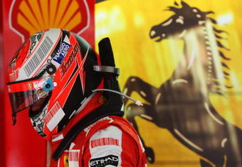 KUALA LUMPUR, MALAYSIA - APRIL 03:  Kimi Raikkonen of Finland and Ferrari is seen in his team garage during practice for the Malaysian Formula One Grand Prix at the Sepang Circuit on April 3, 2009 in Kuala Lumpur, Malaysia.  (Photo by Mark Thompson/Getty Images)