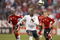 NASHVILLE, TN - APRIL 1:  Jozy Altidore #17 of the United States looks to play the bal on the drop during a FIFA 2010 World Cup Qualifying match against Trinidad and Tobago on April 1, 2009 at LP Field in Nashville, Tennessee. The United States defeated Trinidad and Tobago 3-0. (Photo by Jonathan Daniel/Getty Images)