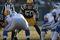 GREEN BAY, WI - DECEMBER 28: A.J. Hawk #50 of the Green Bay Packers awaits the snap against the Detroit Lions on December 28, 2008 at Lambeau Field in Green Bay, Wisconsin. The Packers defeated the Lions 31-21. The Packers defeated the Lions 31-21. (Photo by Jonathan Daniel/Getty Images)