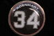 ANAHEIM, CA - APRIL 10: A memorial pin with jersey number of pitcher Nick Adenhart of the Los Angeles Angels is seen on the jacket of his agent Scott Boras during the baseball game against the Boston Red Sox at Angel Stadium April 10, 2009 in Anaheim, California. Adenhart and two others were killed in car crash on April 9. (Photo by Kevork Djansezian/Getty Images)