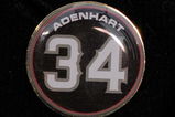 ANAHEIM, CA - APRIL 10:  A memorial pin with jersey number of pitcher Nick Adenhart of the Los Angeles Angels is seen on the jacket of his agent Scott Boras during the baseball game against the Boston Red Sox at Angel Stadium April 10, 2009 in Anaheim, California. Adenhart and two others were killed in car crash on April 9.  (Photo by Kevork Djansezian/Getty Images)