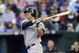 KANSAS CITY, MO - APRIL 11: Nick Swisher #33 of the New York Yankees watches a 2-run home run against the Kansas City Royals on April 11, 2009 at Kauffman Stadium in Kansas City, Missouri. (Photo by G. Newman Lowrance/Getty Images)