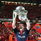 CARDIFF, UNITED KINGDOM - MAY 24:  Donncha O'Callaghan of Munster celebrates with the trophy following his team's victory in the Heineken Cup Final between Munster and Toulouse at the Millennium Stadium on May 24, 2008 in Cardiff, Wales.  (Photo by David Rogers/Getty Images)