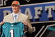 NEW YORK - APRIL 26: Jake Long poses for a photo after being taken as the fisrt overall draft pick by the Miami Dolphins during the 2008 NFL Draft on April 26, 2008 at Radio City Music Hall in April 26, 2008 in New York City. (Photo by Jim McIsaac/Getty Images)