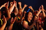 HOLLYWOOD, FL - SEPTEMBER 20:  Fans cheer during the the International Fight League World Championship Finals on September 19, 2007 at the Hard Rock Hotel and Casino in  Hollywood, Florida  The International Fight League is the worlds first team based professional mixed martial arts league.  In a match, two teams compete against each other with the winning team being the one whose members win three of five one on one matches in five weight divisions.  Competition goes in a round robin format amongst 12 teams with the teams with the two best records ultimately competing for the IFL Championship.  (Photo by Al Bello/Getty Images)