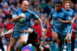 CARDIFF, UNITED KINGDOM - APRIL 11:  Blues forward Martyn Williams runs at the Toulouse defence during the Heineken Cup Quarter Final between Cardiff Blues and Toulouse at the Millennium Stadium on April 11, 2009 in Cardiff, Wales.  (Photo by Stu Forster/Getty Images)