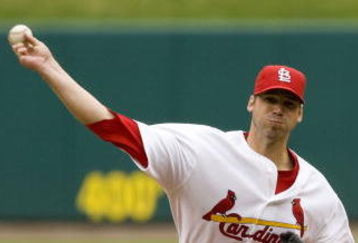 ST. LOUIS - APRIL 9:  Starting pitcher Chris Carpenter #29 of the St. Louis Cardinals throws against the Pittsburgh Pirates on April 9, 2009 at Busch Stadium in St. Louis, Missouri. The Cardinals beat the Pirates 2-1.  (Dilip Vishwanat/Getty Images)