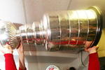 PITTSBURGH - JUNE 04: Mikael Samuelsson #37 of the Detroit Red Wings celebrates with the Stanley Cup after defeating the Pittsburgh Penguins in game six of the 2008 NHL Stanley Cup Finals at Mellon Arena on June 4, 2008 in Pittsburgh. Pennsylvania. The Red Wings defeated the Penguins 3-2 to win the Stanley Cup Finals 4 games to 2. (Photo by Bruce Bennett/Getty Images)