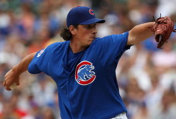CHICAGO - AUGUST 06: Jeff Samardzija #29 of the Chicago Cubs pitches in the ninth inning against the Houston Astros on August 6, 2008 at Wrigley Field in Chicago, Illinois. The Cubs defeated the Astros 11-4.  (Photo by Jonathan Daniel/Getty Images)