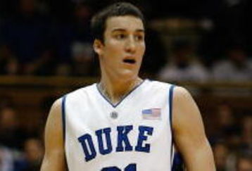 DURHAM, NC - DECEMBER 17:  Miles Plumlee #21 of the Duke Blue Devils looks on during the game against the North Carolina Asheville Bulldogs on December 17, 2008 at Cameron Indoor Stadium in Durham, North Carolina. (Photo by Kevin C. Cox/Getty Images)