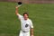 27 Sep 1999: Mark Fidrych waves to the crowd during the last game played at the Tiger Stadium against the Kansas City Royals in Detroit, Michigan. The Tigers defeated the Royals 8-2. Mandatory Credit: Ezra O. Shaw  /Allsport