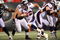 EAST RUTHERFORD, NJ - NOVEMBER 30:  Peyton Hillis #22 of the Denver Broncos runs the ball against the New York Jets on November 30, 2008 at Giants Stadium in East Rutherford, New Jersey.  (Photo by Jim McIsaac/Getty Images)