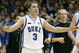 DURHAM - JANUARY 6: Greg Paulus #3 and Taylor King #20 of the Duke Blue Devils look on during the college basketball game against the Cornell Big Red at Cameron Indoor Stadium on January 6, 2008 in Durham, North Carolina. (Photo by Kevin C. Cox/Getty Images)