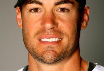 TUCSON, AZ - FEBRUARY 22:  Scott Podsednik of the Colorado Rockies poses during photo day at the Rockies spring training complex on February 22, 2009 in Tuscon, Arizona.  (Photo by Matthew Stockman/Getty Images)