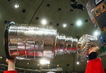 PITTSBURGH - JUNE 04: Nicklas Lidstrom #5 of the Detroit Red Wings celebrates with the Stanley Cup after defeating the Pittsburgh Penguins in game six of the 2008 NHL Stanley Cup Finals at Mellon Arena on June 4, 2008 in Pittsburgh. Pennsylvania. The Red Wings defeated the Penguins 3-2 to win the Stanley Cup Finals 4 games to 2. (Photo by Bruce Bennett/Getty Images)