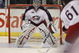 DETROIT, MI - MARCH 7:  Steve Mason #1 of the Columbus Blue Jackets faces a shot from teammate Rick Nash #61 in the warm-up prior to a game against the Detroit Red Wings on March 7, 2009 at Joe Louis Arena in Detroit, Michigan. (Photo by Claus Andersen/Getty Images)