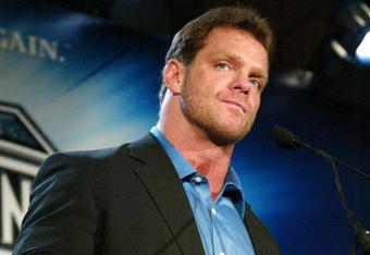 NEW YORK - MARCH 11:  (FILE) Wrestler Chris Benoit attends a press conference to promote Wrestlemania XX at Planet Hollywood March 11, 2004 in New York City. Benoit, his wife Nancy and their son Daniel, 7-years-old, were found dead June 25, 2007 at their home in Georgia.  (Photo by Peter Kramer/Getty Images)