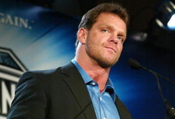 NEW YORK - MARCH 11:  (FILE) Wrestler Chris Benoit attends a press conference to promote Wrestlemania XX at Planet Hollywood March 11, 2004 in New York City. Benoit, his wife Nancy and their son Daniel, 7-years-old, were found dead June 25, 2007 at their home in Georgia.  (Photo by Peter Kramer/Getty Images)