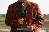HILTON HEAD, SC - APRIL 20:  Boo Weekley poses with the winner's trophy after winning the Verizon Heritage at Harbour Town Golf Links April 20, 2008 in Hilton Head, South Carolina.  (Photo by Streeter Lecka/Getty Images)