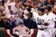 ST PETERSBURG, FL - OCTOBER 03:  Akinori Iwamura #1 of the Tampa Bay Rays celebrates with Jason Bartlett #8 after Iwamura's two run home run in the fifth inning against the Chicago White Sox in Game 2 of the American Leaugue Divisional Series at Tropicana Field on October 3, 2008 in St. Petersburg, Florida.  (Photo by Doug Benc/Getty Images)