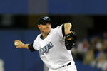 TORONTO - APRIL 6:  Roy Halladay #32 of the Toronto Blue Jays throws a pitch against the Detroit Tigers during their MLB game at the Rogers Centre April 6, 2009 in Toronto, Ontario.(Photo By Dave Sandford/Getty Images)