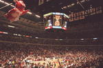 24 MAR 1995:  A VIEW OF THE INTERIOR OF THE UNITED CENTER, HOME OF THE CHICAGO BULLS AND CHICAGO BLACKHAWKS, AT THE START OF THE BULLS 106-99 LOSS TO THE ORLANDO MAGIC IN CHICAGO, ILLINOIS. Mandatory Credit: Jonathan Daniel/ALLSPORT