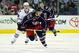 COLUMBUS, OH - MARCH 18:  Antoine Vermette #50 of the Columbus Blue Jackets skates against the Chicago Blackhawks during the game on March 18, 2009 at the Nationwide Arena in Columbus, Ohio. (Photo by Bruce Bennett/Getty Images)