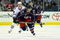 COLUMBUS, OH - MARCH 18:  Antoine Vermette #50 of the Columbus Blue Jackets skates against the Chicago Blackhawks during the game on March 18, 2009 at the Nationwide Arena in Columbus, Ohio. (Photo by Bruce Bennett/Getty Images)