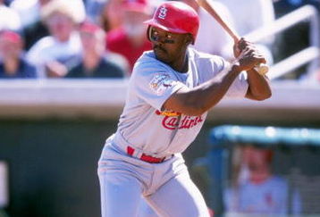 5 Mar 1998: Vince Coleman #29 of the St. Louis Cardinals in action during a spring training game against the Montreal Expos at Roger Dean Stadium in Jupiter Florida. The Cardinals defeated the Expos 5-3.