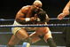 SYDNEY, AUSTRALIA - JUNE 15: Shelton Benjamin puts CM Punk into a headlock during WWE Smackdown at Acer Arena on June 15, 2008 in Sydney, Australia. (Photo by Gaye Gerard/Getty Images)