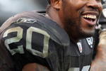OAKLAND, CA - DECEMBER 21:  Darren McFadden #20 of the Oakland Raiders looks on against the Houston Texans during an NFL game on December 21, 2008 at the Oakland-Alameda County Coliseum in Oakland, California.  (Photo by Jed Jacobsohn/Getty Images)