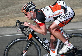 SAN LUIS OBISPO COUNTY, CA - FEBRUARY 19:  Floyd Landis of USA, riding for Ouch presented by Maxxis, competes in Stage 5 of the AMGEN Tour of California from Visalia to Paso Robles on February 19, 2009 in San Luis Obispo County, California.  (Photo by Christian Petersen/Getty Images)
