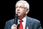 OKLAHOMA CITY - OCTOBER 29:  NBA Commissioner David Stern addresses the crowd before the Milwaukee Bucks play the Oklahoma City Thunder at the Ford Center on October 29, 2008 in Oklahoma City, Oklahoma. NOTE TO USER: User expressly acknowledges and agrees that, by downloading and/or using this Photograph, user is consenting to the terms and conditions of the Getty Images License Agreement.   (Photo by Chris Graythen/Getty Images)