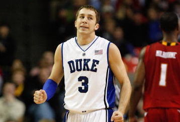 ATLANTA - MARCH 14:  Greg Paulus #3 of the Duke Blue Devils walks upcourt against the Maryland Terrapins during the semifinals of the 2009 ACC Men's Basketball Tournament on March 14, 2009 at the Georgia Dome in Atlanta, Georgia.  (Photo by Kevin C. Cox/Getty Images)