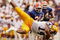 BATON ROUGE, LA - OCTOBER 11:  Michael Clayton  of the Louisiana State University Tigers makes a diving catch against the University of Florida Gators on October 11, 2003 at Tiger Stadium in Baton Rouge, Louisiana.  Florida would defeat LSU 19-7.  (Photo by Chris Graythen/Getty Images) 