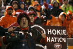 BLACKSBURG - OCTOBER 25:  Fans of the Virginia Tech Hokies show their support during the game against the Boston College Eagles at Lane Stadium on October 25, 2007 in Blacksburg, Virginia. (Photo by Kevin C. Cox/Getty Images)