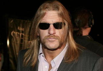 ORANGE, CA - MAY 08:  Wrestler Triple H arrives at the Lions Gate Premiere of 'See No Evil' at the Century Stadium Promenade 25 on May 8, 2006 in Orange, California.  (Photo by Michael Buckner/Getty Images)
