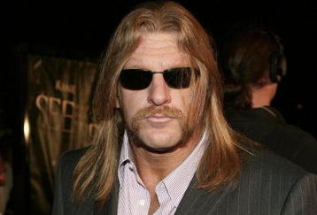 ORANGE, CA - MAY 08:  Wrestler Triple H arrives at the Lions Gate Premiere of 'See No Evil' at the Century Stadium Promenade 25 on May 8, 2006 in Orange, California.  (Photo by Michael Buckner/Getty Images)