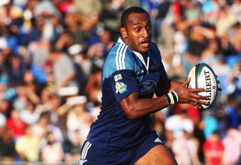 AUCKLAND, NEW ZEALAND - MARCH 07: Joe Rokocoko of the Blues in action during the round four Super 14 match between the Blues and the Sharks at Eden Park on March 7, 2009 in Auckland, New Zealand.  (Photo by Sandra Mu/Getty Images)