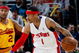 CLEVELAND - FEBRUARY 22: Allen Iverson #1 of the Detroit Pistons moves past Mo Williams #2 of the Cleveland Cavaliers during the game on February 22, 2009 at the Quicken Loans Arena in Cleveland, Ohio. The Cavaliers won 99-78. NOTE TO USER: User expressly acknowledges and agrees that, by downloading and or using this photograph, User is consenting to the terms and conditions of the Getty Images License Agreement. (Photo by Gregory Shamus/Getty Images)