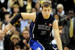 WINSTON-SALEM, NC - JANUARY 28: Greg Paulus #3 of the Duke Blue Devils dribbles the ball upcourt on the Wake Forest Demon Deacons in the second half of the game at Lawrence Joel Coliseum on January 28, 2009 in Winston-Salem, North Carolina. Wake Forest won the game 70-68. (Photo by Steve Dykes/Getty Images)