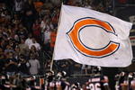 CHICAGO - SEPTEMBER 23:  A giant flag for the Chicago Bears is seen during pregame festivities against the Dallas Cowboys at Soldier Field on September 23, 2007 in Chicago, Illinois.  (Photo by Jonathan Daniel/Getty Images)