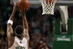 BOSTON - APRIL 18:  Paul Pierce #34 of the Boston Celtics hits a free throw at the end of regulation to send the game into overtime against the Chicago Bulls in Game One of the Eastern Conference Quarterfinals during the 2009 NBA Playoffs at TD Banknorth Garden on April 18, 2009 in Boston, Massachusetts. The Chicago Bulls defeated the Boston Celtics 105-103 in overtime. NOTE TO USER: User expressly acknowledges and agrees that, by downloading and or using this photograph, User is consenting to the terms and conditions of the Getty Images License Agreement. (Photo by Elsa/Getty Images)