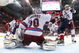 WASHINGTON - APRIL 18: Henrik Lundqvist #30 of the New York Rangers makes the save as Alex Ovechkin #8 of the Washington Capitals looks for a rebound during Game Two of the Eastern Conference Quarterfinal Round of the 2009 NHL Stanley Cup Playoffs at Verizon Center on April 18, 2009 in Washington, DC. Dan Girardi #5 of the Rangers also helps out. The Rangers defeated the Capitals 1-0. (Photo by Bruce Bennett/Getty Images)