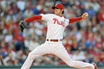 PHILADELPHIA - APRIL 17: Starting pitcher Cole Hamels #35 of the Philadelphia Phillies throws the ball during the game against the San Diego Padres on April 17, 2009 at Citizens Bank Park in Philadelphia, Pennsylvania. (Photo by Drew Hallowell/Getty Images)
